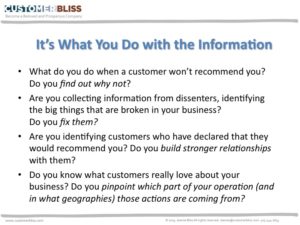 Net Promoter - Its What You Do with the Information